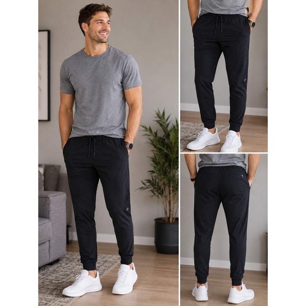 Birddogs Boom Joggers Mens XL Black Athletic Training Pants Drawstring‎ Pocket
